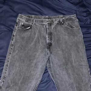 Wrangler Authentic Men’s Faded Black Jeans 42 x 32